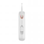 Baterie externa portabila Baseus Qpow 2, 10000 mAh, 30W, Cablu USB-C integrat, Alb 4 - lerato.ro