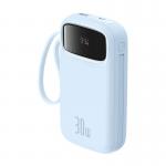 Baterie externa portabila Baseus Qpow 2, 20000 mAh, 30W, Cablu USB-C integrat, Albastru 9 - lerato.ro