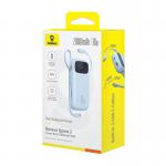 Baterie externa portabila Baseus Qpow 2, 20000 mAh, 30W, Cablu USB-C integrat, Albastru 6 - lerato.ro