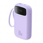 Baterie externa portabila Baseus Qpow 2, 20000 mAh, 30W, Cablu USB-C integrat, Mov 6 - lerato.ro