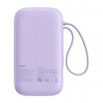Baterie externa portabila Baseus Qpow 2, 20000 mAh, 30W, Cablu USB-C integrat, Mov 5 - lerato.ro