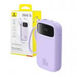 Baterie externa portabila Baseus Qpow 2, 20000 mAh, 30W, Cablu USB-C integrat, Mov 3 - lerato.ro