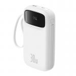 Baterie externa portabila Baseus Qpow 2, 20000 mAh, 30W, Cablu USB-C integrat, Alb 7 - lerato.ro
