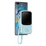 Baterie externa portabila Baseus Qpow Pro Digital Display, 10000 mAh, 22.5W, Cablu USB-C, Albastru 6 - lerato.ro
