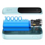 Baterie externa portabila Baseus Qpow Pro Digital Display, 10000 mAh, 22.5W, Cablu USB-C, Albastru 3 - lerato.ro