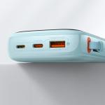 Baterie externa portabila Baseus Qpow Pro Digital Display, 10000 mAh, 22.5W, Cablu USB-C, Albastru 4 - lerato.ro