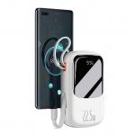 Baterie externa portabila Baseus Qpow Pro Digital Display, 20000 mAh, 22.5W, Cablu USB-C, Alb 8 - lerato.ro