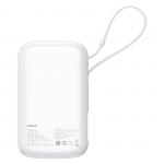 Baterie externa portabila Baseus Qpow Pro Plus, 10000 mAh, 22.5W, Cablu USB-C, Alb 7 - lerato.ro