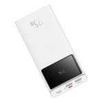 Baterie externa 20000 mAh Baseus Star-Lord, PD QC 22.5W, 2xUSB, 1xUSB-C, 1xMicroUSB, Afisaj led, Cablu inclus, Alb 7 - lerato.ro