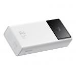 Baterie externa 20000 mAh Baseus Star-Lord, PD QC 22.5W, 2xUSB, 1xUSB-C, 1xMicroUSB, Afisaj led, Cablu inclus, Alb 4 - lerato.ro