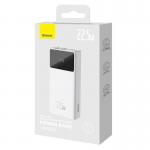 Baterie externa 20000 mAh Baseus Star-Lord, PD QC 22.5W, 2xUSB, 1xUSB-C, 1xMicroUSB, Afisaj led, Cablu inclus, Alb 13 - lerato.ro