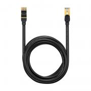 Cablu retea Baseus Ethernet, Cat. 7, Mufat 2xRJ45, S/FTP, Lungime 5m, 10Gbps, Negru