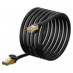 Cablu retea Baseus Ethernet, Cat. 7, Mufat 2xRJ45, S/FTP, Lungime 5m, 10Gbps, Negru 5 - lerato.ro