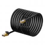 Cablu retea Baseus Ethernet, Cat. 7, Mufat 2xRJ45, S/FTP, Lungime 20m, 10Gbps, Negru 4 - lerato.ro