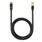 Cablu retea Baseus Ethernet, Cat. 7, Mufat 2xRJ45, S/FTP, Lungime 2m, 10Gbps, Negru 2 - lerato.ro