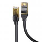 Cablu retea Baseus Ethernet, Cat. 7, Mufat 2xRJ45, S/FTP, Lungime 2m, 10Gbps, Negru 5 - lerato.ro