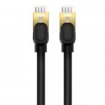 Cablu retea Baseus Fast Network, Cat. 8, Mufat 2xRJ45, Rotund, Lungime 1m, 40Gbps, Negru 10 - lerato.ro