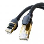 Cablu retea Baseus Fast Network, Cat. 8, Mufat 2xRJ45, Rotund, Lungime 1m, 40Gbps, Negru 5 - lerato.ro