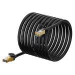 Cablu retea Baseus Speed Seven Ethernet, Cat. 7, Mufat 2xRJ45, S/FTP, Lungime 15m, 10Gbps, Negru 21 - lerato.ro