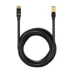Cablu retea Baseus Speed Seven Ethernet, Cat. 7, Mufat 2xRJ45, S/FTP, Lungime 15m, 10Gbps, Negru 2 - lerato.ro