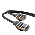 Cablu retea Baseus Speed Seven Ethernet, Cat. 7, Mufat 2xRJ45, S/FTP, Lungime 15m, 10Gbps, Negru 8 - lerato.ro