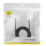 Cablu retea Baseus Speed Seven Ethernet, Cat. 7, Mufat 2xRJ45, S/FTP, Lungime 15m, 10Gbps, Negru 7 - lerato.ro