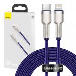 Cablu pentru incarcare si transfer de date Baseus CATLJK-B05, USB-C/Lightning, 20W, 2m, Mov 5 - lerato.ro