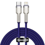 Cablu pentru incarcare si transfer de date Baseus CATLJK-B05, USB-C/Lightning, 20W, 2m, Mov 2 - lerato.ro