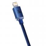 Cablu pentru incarcare si transfer de date Baseus Crystal Shine, USB-C/Lightning, 20W, 1.2m, Albastru 7 - lerato.ro