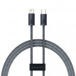 Cablu pentru incarcare si transfer de date Baseus Dynamic, USB-C/Lightning, 20W, 1m, Gri 2 - lerato.ro
