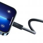 Cablu pentru incarcare si transfer de date Baseus Dynamic, USB-C/Lightning, 20W, 1m, Gri 4 - lerato.ro