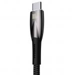 Cablu pentru incarcare si transfer de date Baseus Glimmer, USB/USB-C, 100W, 1m, Negru 5 - lerato.ro