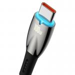 Cablu pentru incarcare si transfer de date Baseus Glimmer, USB/USB-C, 100W, 1m, Negru 7 - lerato.ro
