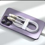 Cablu pentru incarcare si transfer de date Baseus Glimmer, USB/USB-C, 100W, 1m, Albastru 15 - lerato.ro