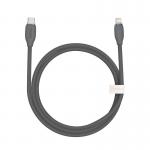 Cablu pentru incarcare si transfer de date Baseus Jelly, USB-C/Lightning, 20W, 1.2m, Negru 2 - lerato.ro