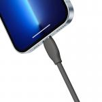 Cablu pentru incarcare si transfer de date Baseus Jelly, USB-C/Lightning, 20W, 1.2m, Negru 7 - lerato.ro