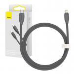 Cablu pentru incarcare si transfer de date Baseus Jelly, USB-C/Lightning, 20W, 1.2m, Negru 6 - lerato.ro