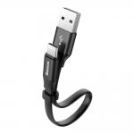 Cablu pentru incarcare si transfer de date Baseus Nimble, USB/USB-C, 2A, 23cm, Negru 17 - lerato.ro