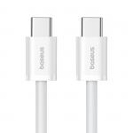 Cablu pentru incarcare si transfer de date Baseus Superior ll, 2x USB-C, 30W, 2m, Alb 10 - lerato.ro