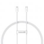 Cablu pentru incarcare si transfer de date Baseus Superior ll, 2x USB-C, 30W, 1m, Alb 2 - lerato.ro