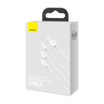 Cablu pentru incarcare si transfer de date Dudao L3E 3 in 1, USB la USB-C/Lightning/Micro-USB, 60W, 1.2m, Negru 9 - lerato.ro