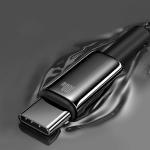Cablu pentru incarcare si transfer de date Baseus Tungsten Gold, USB/USB-C, 100W, 1m, Negru 4 - lerato.ro