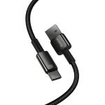 Cablu pentru incarcare si transfer de date Baseus Tungsten Gold, USB/USB-C, 100W, 1m, Negru 8 - lerato.ro