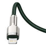 Cablu pentru incarcare si transfer de date Baseus CATLJK-A06, USB-C/Lightning, 20W, 1m, Verde 6 - lerato.ro