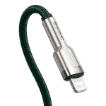 Cablu pentru incarcare si transfer de date Baseus CATLJK-A06, USB-C/Lightning, 20W, 1m, Verde 4 - lerato.ro