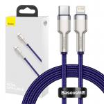 Cablu pentru incarcare si transfer de date Baseus CATLJK-A06, USB-C/Lightning, 20W, 1m, Mov 9 - lerato.ro
