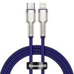 Cablu pentru incarcare si transfer de date Baseus CATLJK-A06, USB-C/Lightning, 20W, 1m, Mov 2 - lerato.ro
