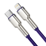 Cablu pentru incarcare si transfer de date Baseus CATLJK-A06, USB-C/Lightning, 20W, 1m, Mov 5 - lerato.ro