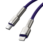 Cablu pentru incarcare si transfer de date Baseus CATLJK-A06, USB-C/Lightning, 20W, 1m, Mov 7 - lerato.ro
