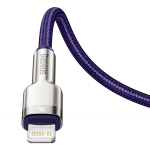 Cablu pentru incarcare si transfer de date Baseus CATLJK-A06, USB-C/Lightning, 20W, 1m, Mov 3 - lerato.ro